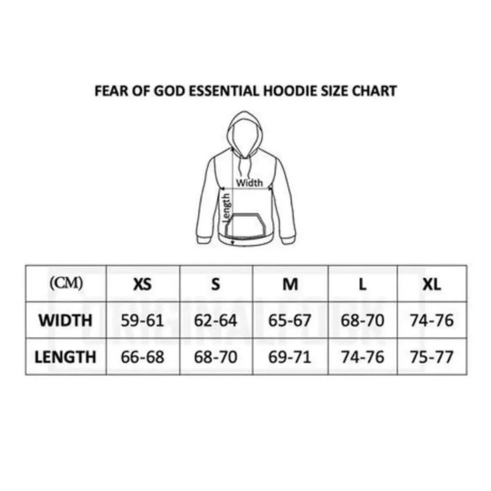 FOG Essentials Harvest Pullover Hoodie Sz L - back logo - Picture 11 of 12